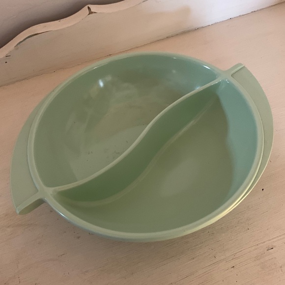 Vintage Other - Vintage MCM Mint Green Divided Melamine Bowl